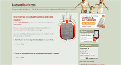 Desktop Screenshot of alabamahealth.com
